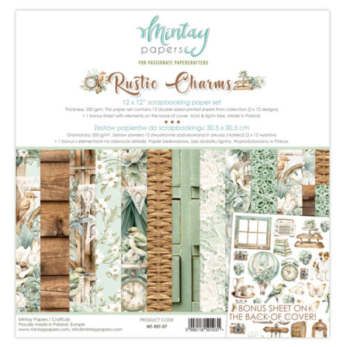 Mintay Papers - KIT PAPIERS Collection RUSTIC GARDEN 