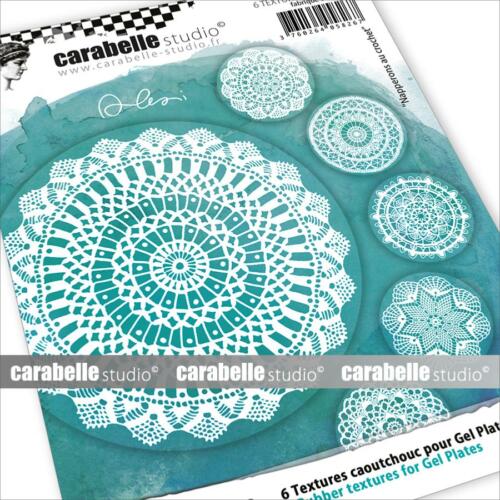 Plaque de Texture Caoutchouc pour GEL PRESS - Textures Coasters - NAPPERONS AU CROCHET by ALEXI - CARABELLE
