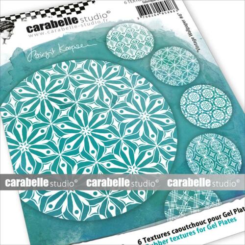 Plaque de Texture Caoutchouc pour GEL PRESS - Textures Coasters - VINTAGE WALLPAPER 6 by BIRGIT KOOPSEN - CARABELLE