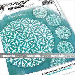Plaque de Texture Caoutchouc pour GEL PRESS - Textures Coasters - VINTAGE WALLPAPER 6 by BIRGIT KOOPSEN - CARABELLE