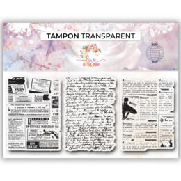 Tampon Clear - FOND ECRIS - Love In The Moon