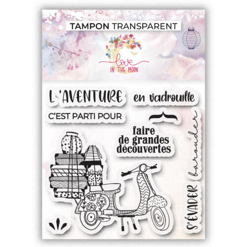 Tampon Clear - L'AVENTURE ET EVASION - Love In The Moon