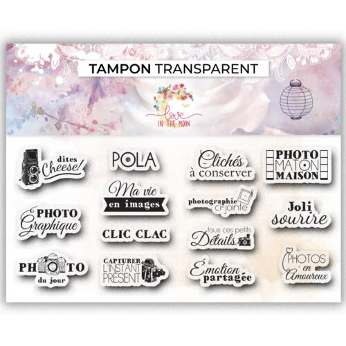 Tampon Clear - PHOTO MAISON - Love In The Moon