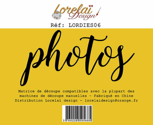 Dies Matrice de découpe - PHOTOS - Collection STAR - Lorelai Design