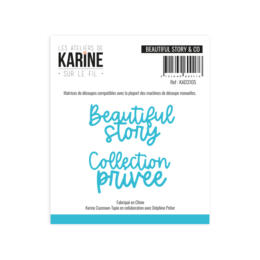 Dies Découpe Les Ateliers de Karine - Matrice de découpe BEAUTIFUL STORY & CO - Collection SUR LE FIL