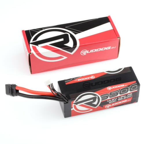 RUDDOG 6500mAh 50C 14.8V LiPo Stick Pack Battery with XT90 Plug