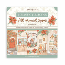 STAMPERIA - Collection ALL AROUND XMAS - Kit Assortiment de 10 Papiers