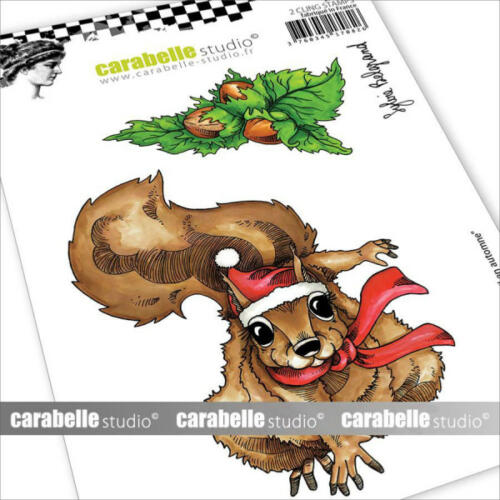 Tampon Cling Carabelle Studio - Art Stamp By Sylvie Belgrand - ECUREUIL EN AUTOMNE