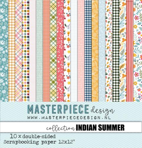 ASSORTIMENT PAPIERS 30x30 - Cardstock INDIAN SUMMER - Masterpiece Design