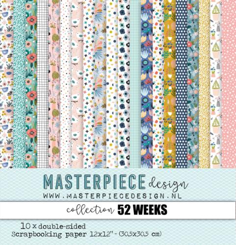 ASSORTIMENT PAPIERS 30x30 - Cardstock 52 WEEKS - Masterpiece Design