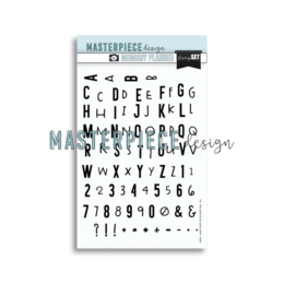 Tampon Clear - MEMORY PLANNER  Tampon Transparent DOUBLE ALPHABET - Masterpiece Design