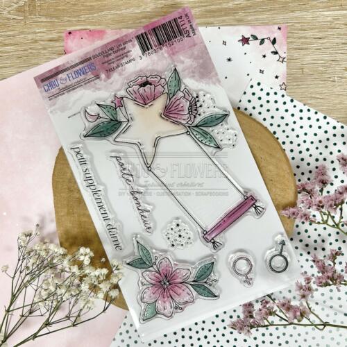 Tampon CLEAR - PORTE BONHEUR - LES ASTROS - Chou Flowers
