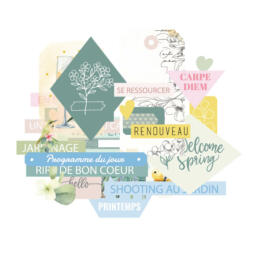 Les Ateliers de Karine - MIMOSA FOREVER -  Die Cut Petites Vignettes