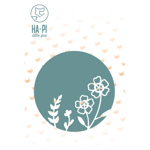 Dies Découpe Ha.Pi Little Fox - Matrice découpe BULLE FLEURIE - Collection COZY COTTAGE