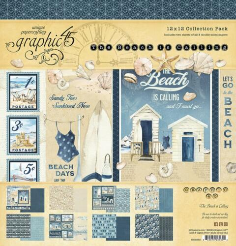 Graphic 45 - THE BEACH IS CALLING - Collection Pack 30x30