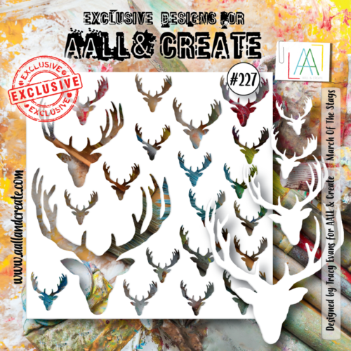 Pochoir Aall & Create - MARCH OF THE STAGS N°227