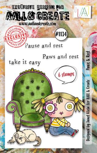 Tampon Clear Aall And Create - N°1134 PAWS AND REST