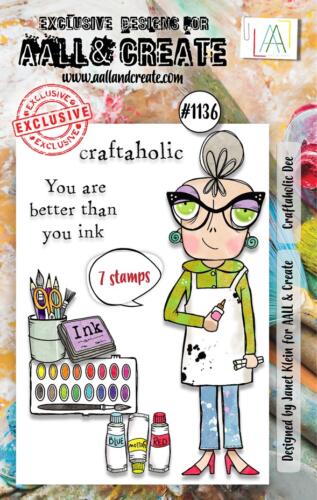 Tampon Clear Aall And Create - N°1136 CRAFTAHOLIC DEE