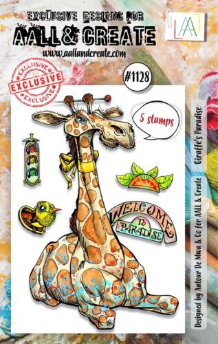 Tampon Clear Aall And Create - N°1128 GIRAFFE'S PARADISE