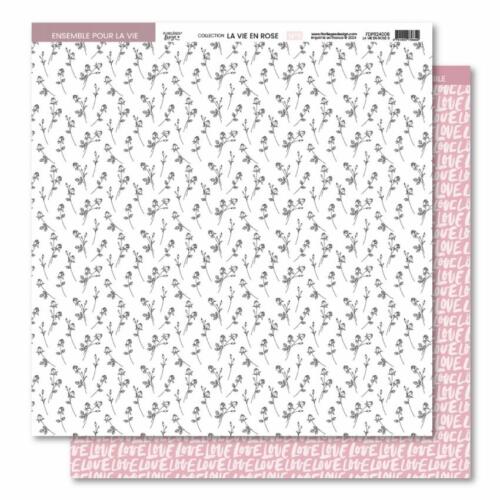 Florilèges Design -  LA VIE EN ROSE - Papier Imprimé N°6