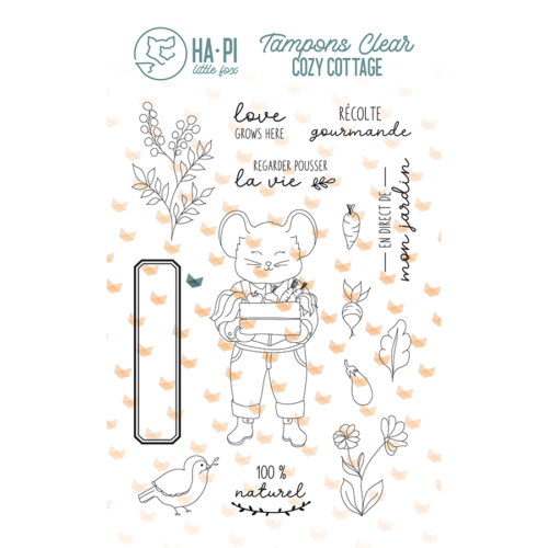 Tampon Clear - RECOLTE GOURMANDE - Collection Cozy Cottage - Ha.Pi Little Fox