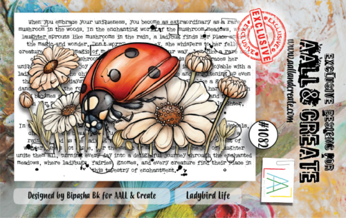 Tampon Clear Aall And Create - N°1082 LADYBIRD LIFE 