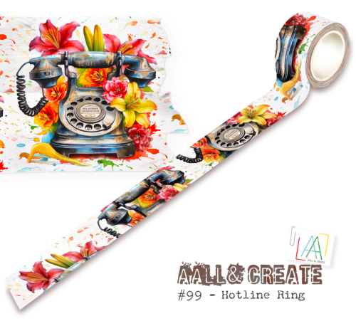Masking Tape - Washi Tape HOTLINE RING N°99 - Aall & Create