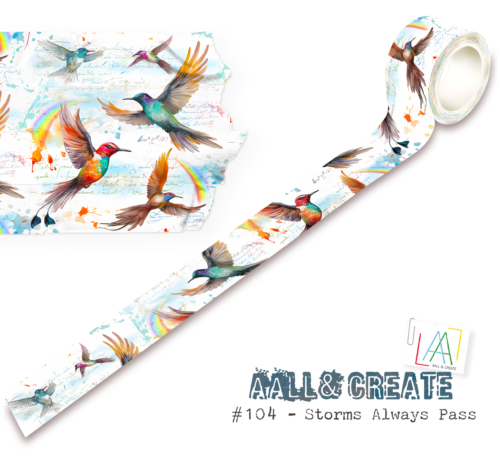 Masking Tape - Washi Tape STORMS ALWAYS PASS N°104 - Aall & Create