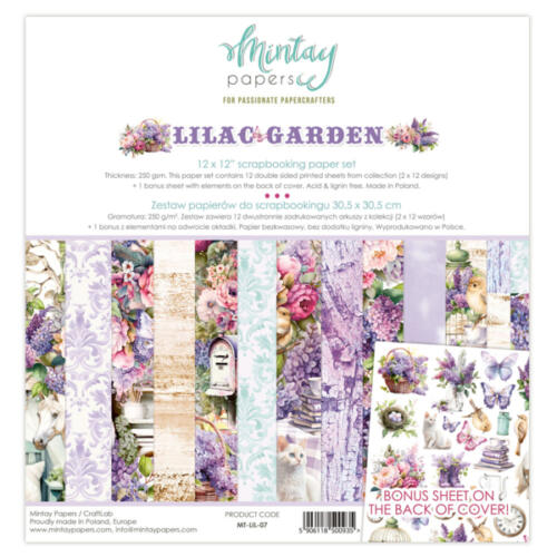 Mintay Papers - KIT PAPIERS Collection LILAC GARDEN