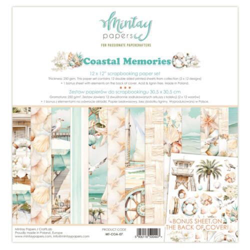 Mintay Papers - KIT PAPIERS Collection COASTAL MEMORIES