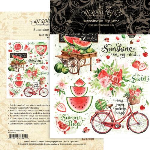 RUBONS - Tranfert SUNSHINE ON MY MIND - Collection Graphic 45