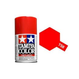 TS8 - Peinture Bombe ROUGE ITALIEN BRILLANT 100ml Tamiya Maquette