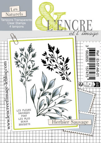 Tampon Clear - HERBIER SAUVAGE - Collection Les Naturels - L'Encre & l'Image