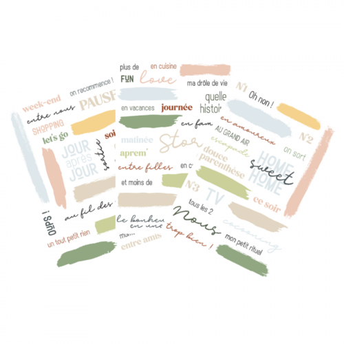 HA.PI LITTLE FOX - Transferts Rub Ons  - BANDE ORIGINALE FACE 