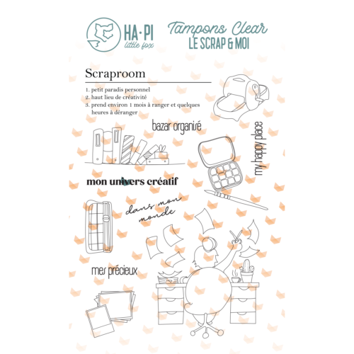 Tampon Clear - SCRAPROOM - Collection LE SCRAP ET MOI - Hapi Little Fox