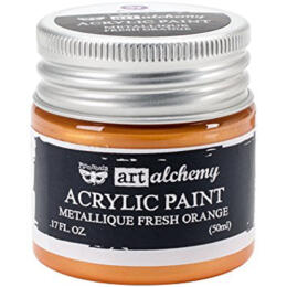 Peinture Acrylique Métallique Art Alchemy FRESH ORANGE Prima Marketing 