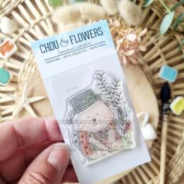 Tampon CLEAR - DOUDOU PROVENCE - Collection REVE AZUR - Chou Flowers