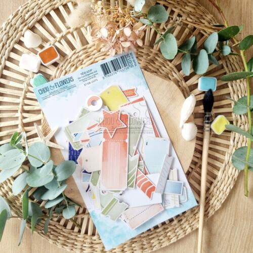 Chou And Flowers - DIE CUTS ETIQUETTES SUD - Reve Azur