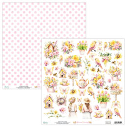 Mintay Papers - Papier 30X30 "die cut" BLOSSOM SERENITY