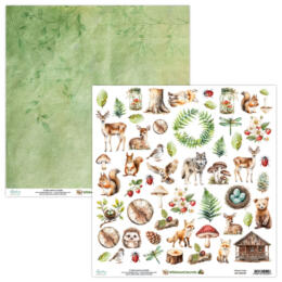 Mintay Papers - Papier 30X30 "die cut" WILDWOOD SECRETS
