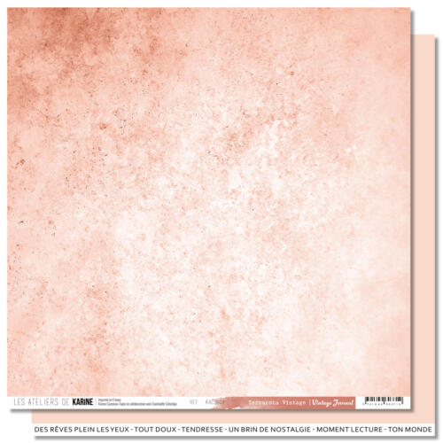 Les Ateliers de Karine - BACK TO BASICS - Terracota Vintage ( VINTAGE JOURNAL )