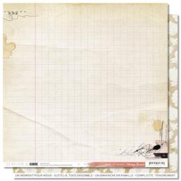 Les Ateliers de Karine - VINTAGE JOURNAL - Papier n°5 Back To School