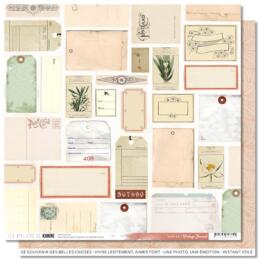 Les Ateliers de Karine - VINTAGE JOURNAL - Papier n°3 Labels