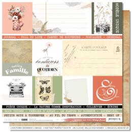 Les Ateliers de Karine - VINTAGE JOURNAL - Papier n°1 Il était une Fois