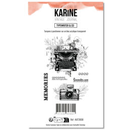 Tampons Clear - VINTAGE JOURNAL - MACHINE A ECRIRE & CO - Les Ateliers de Karine