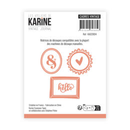 Dies Découpe Les Ateliers de Karine - Matrice de découpe CADRES VINTAGE - Collection VINTAGE JOURNAL