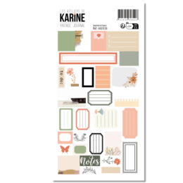 Les Ateliers de Karine - VINTAGE JOURNAL - Stickers 9.7x17