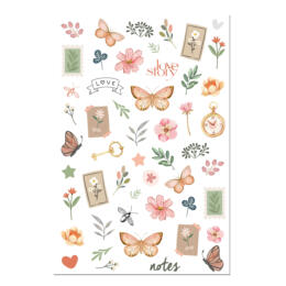 Les Ateliers de Karine - VINTAGE JOURNAL -  Stickers PUFFY