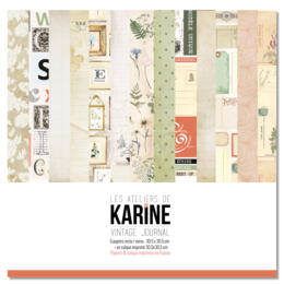 Les Ateliers de Karine - VINTAGE PHOTO - LE KIT ( 6 papiers + 1 calque Exclu du Kit )
