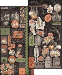 STICKERS SET - Stickers GHOSTLY GREETINGS - Collection Graphic 45